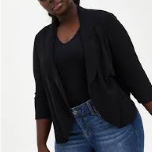 Torrid Black Blazer - Picture 1 of 7
